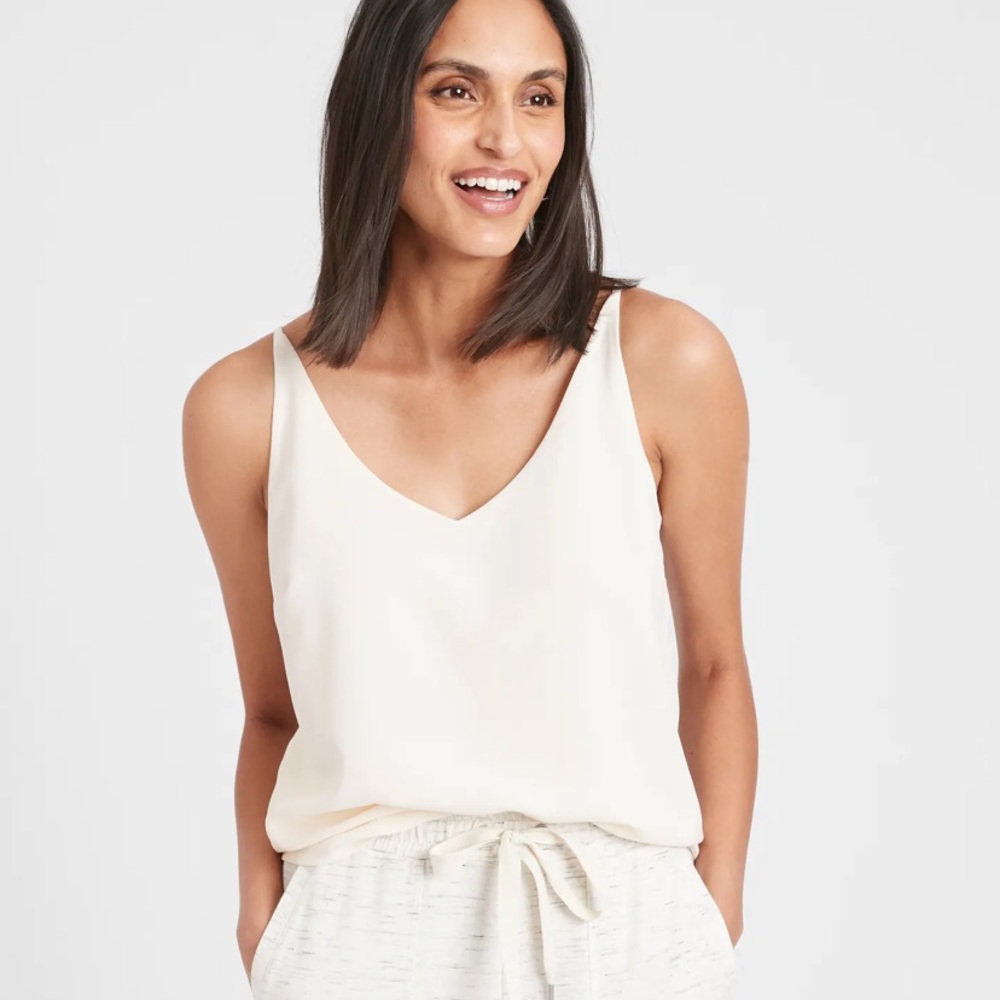 NWT Banana Republic white camisole